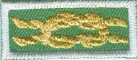 Girl Scout First Class/Gold Award knot emblem