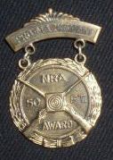 example of NRA medal and patch
