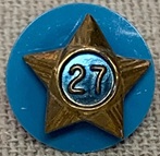 Year pin with total number of tenured years (rare)