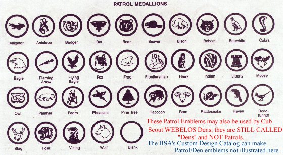 Patrol Den Medallions